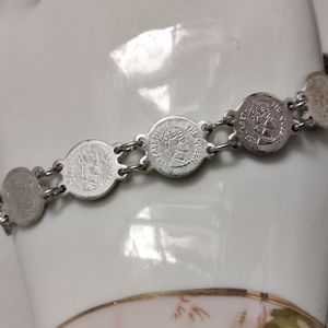 Vintage Queen Elizabeth Coin Bracelet